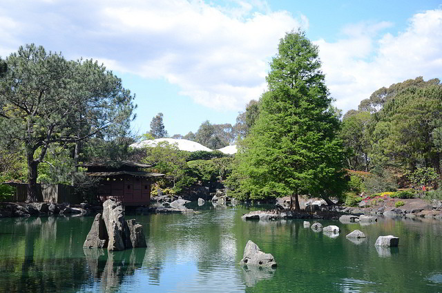 Jardim japonês dos Jardins Botânicos de Auburn, Austrália