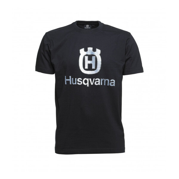 T-shirt com logo de cor metálica - Husqvarna